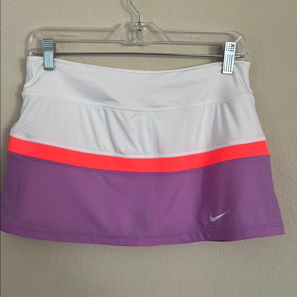 Nike Dri-Fit Golf/Running Skirt Tennis Skort Women's Size Medium White Lavender